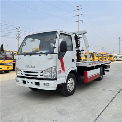 Hot Sale Isuzu 130HP Flatbed Tow Truck 4X2 Wrecker Truck
